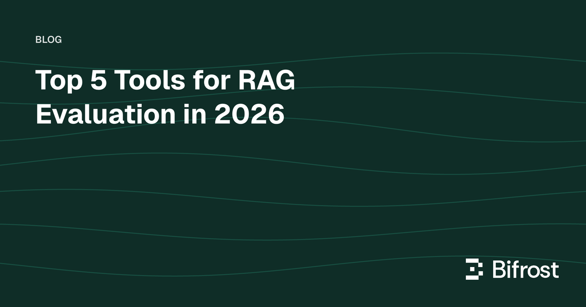 Top 5 Tools for RAG Evaluation in 2026