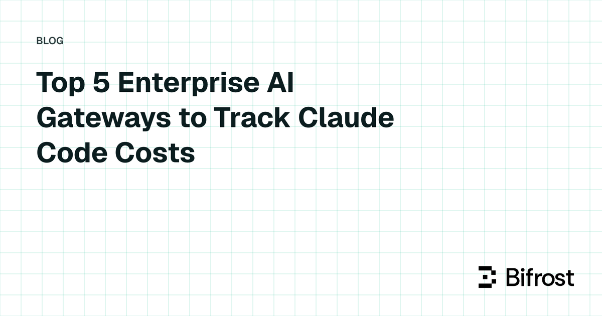 Top 5 Enterprise AI Gateways to Track Claude Code Costs
